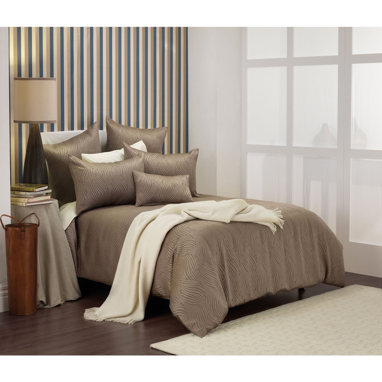 Bianca Hampshire Taupe Quilt Cover Set | Queen