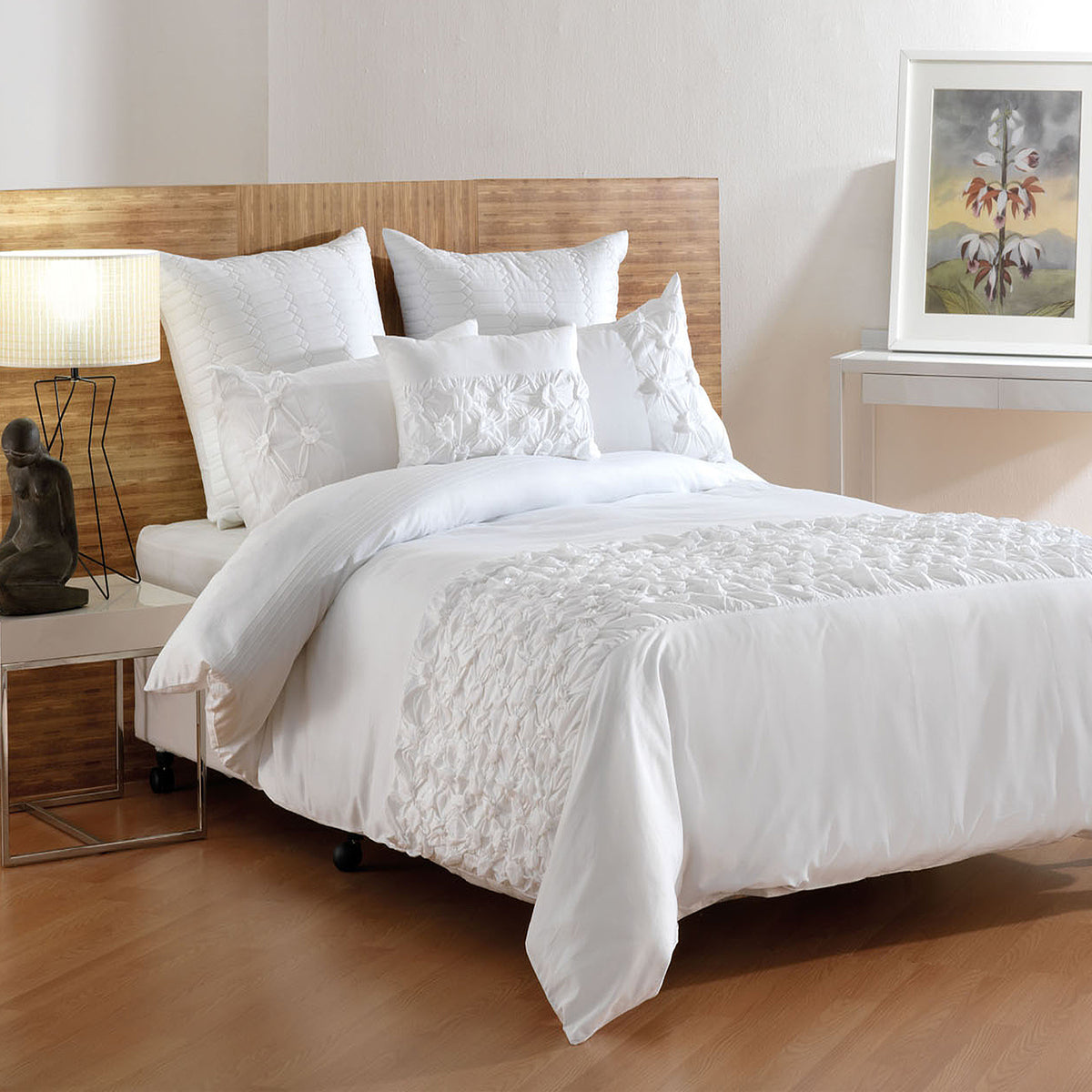 Bianca Miranda White Quilt Cover Set | King