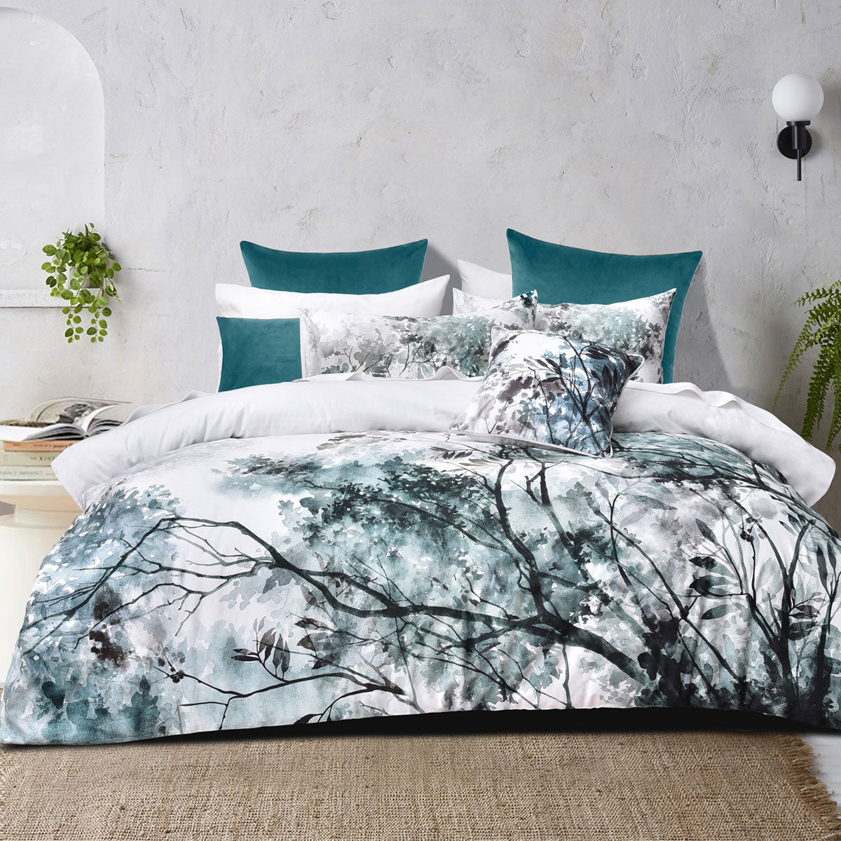 Bianca Sherbrooke White Quilt Cover Set | Cotton Sateen | Queen