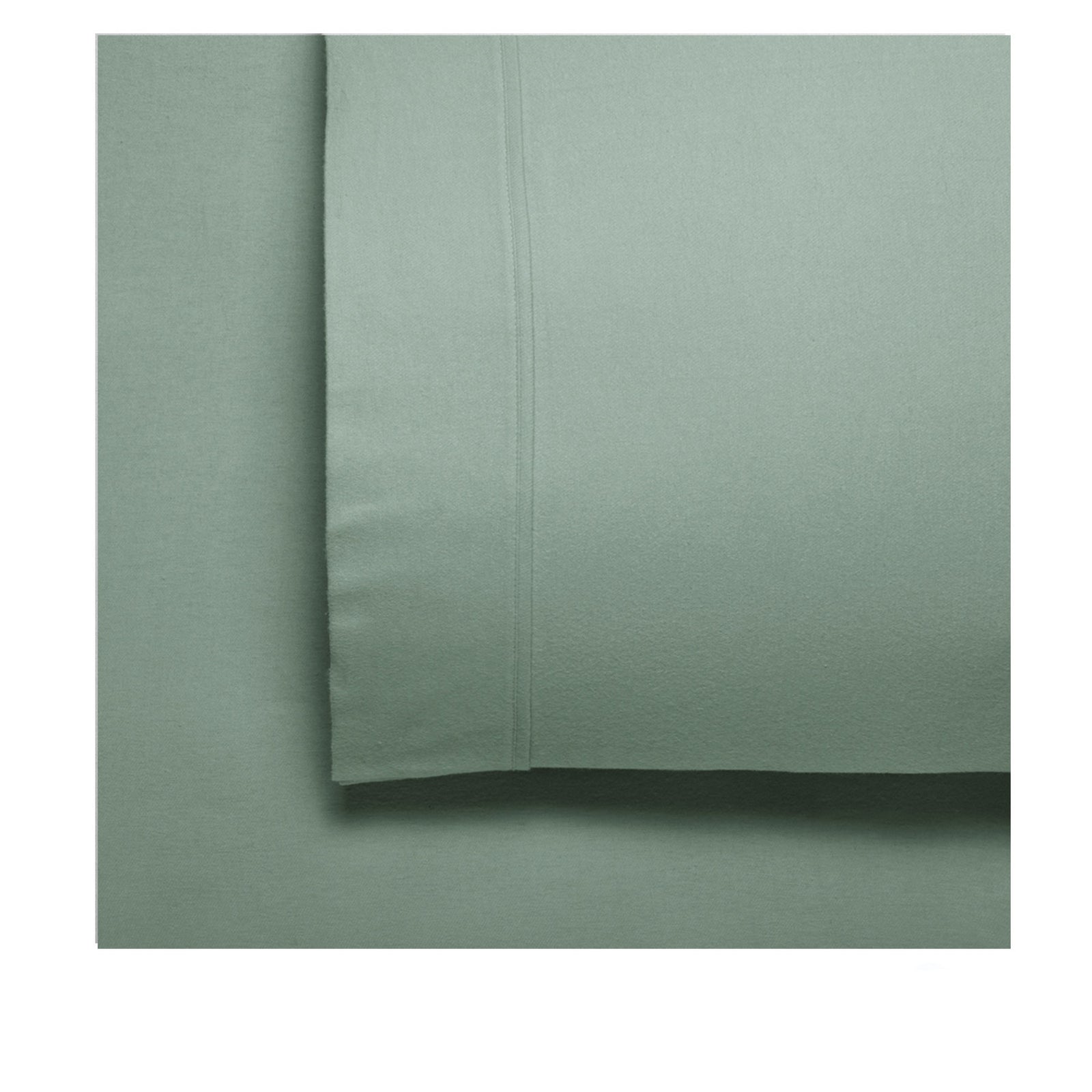 Bianca Fletcher | Flannelette Cotton Sheet Set | Sage | Single