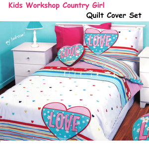 Kids Workshop Country Girl Quilt Cover Set | Single