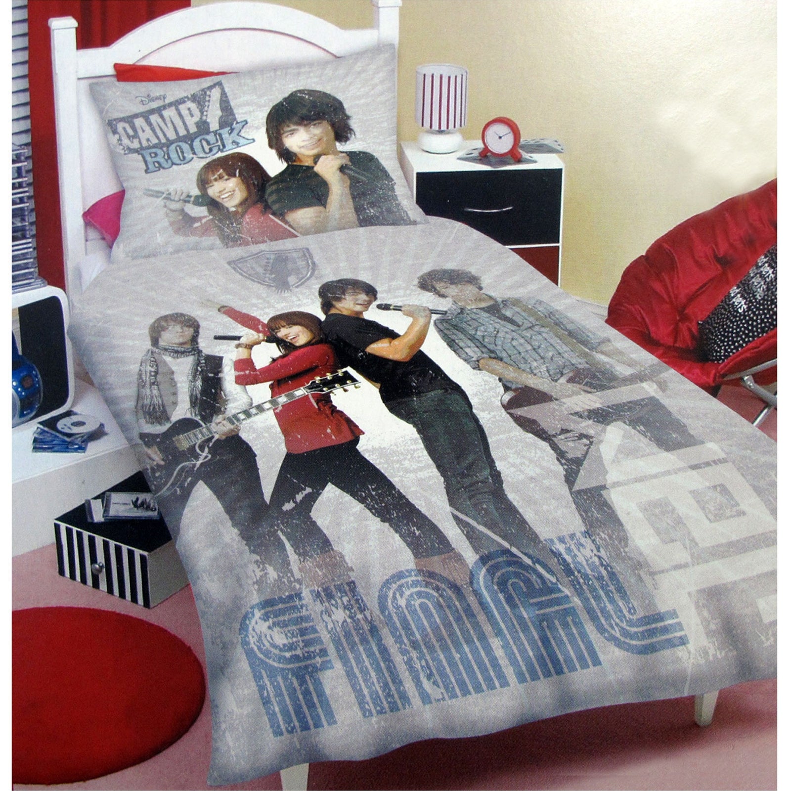 Disney Camp Rock Final Jam Grey Quilt Cover Set | Single