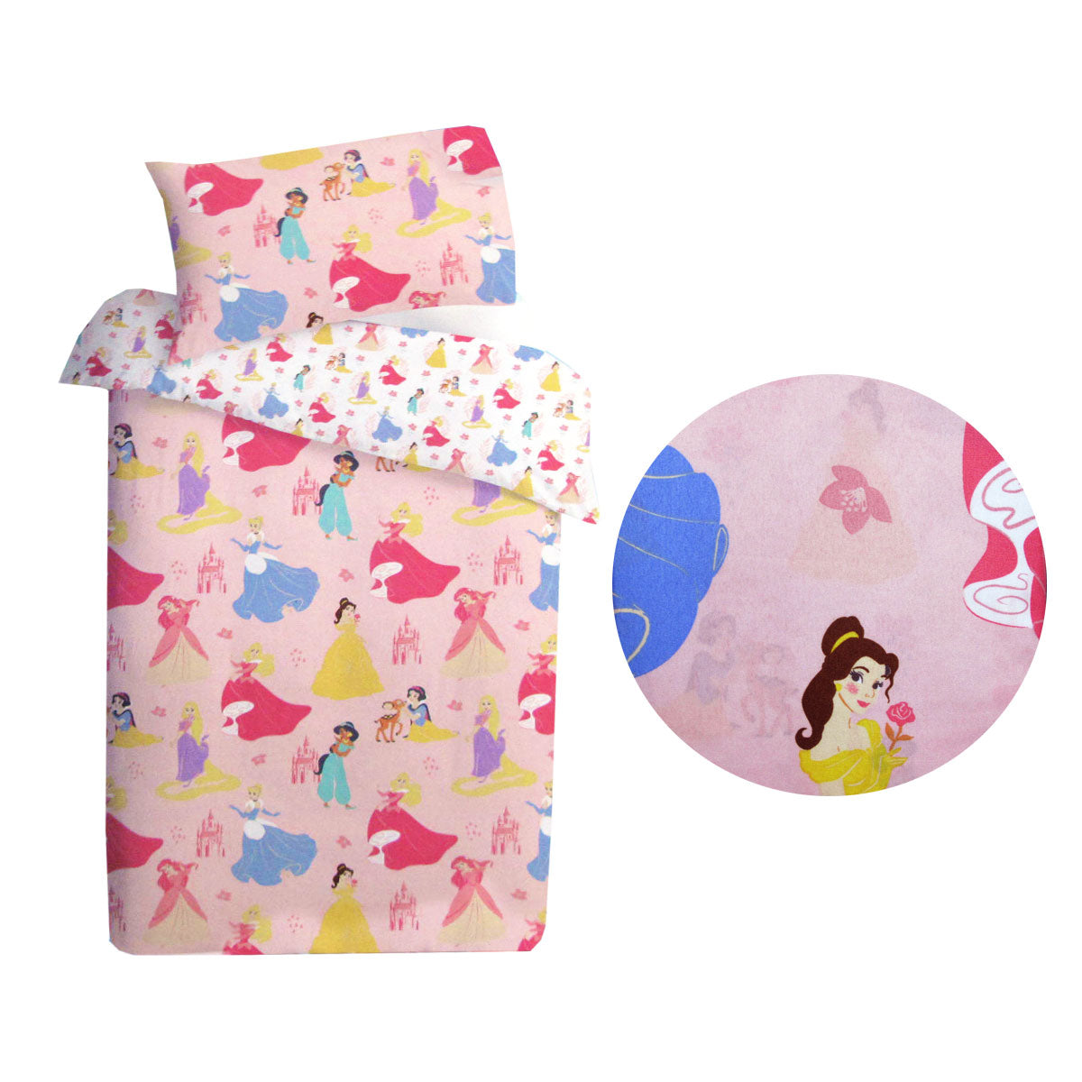 Caprice Disney Princess Reversible Licensed Quilt Cover Set | Single