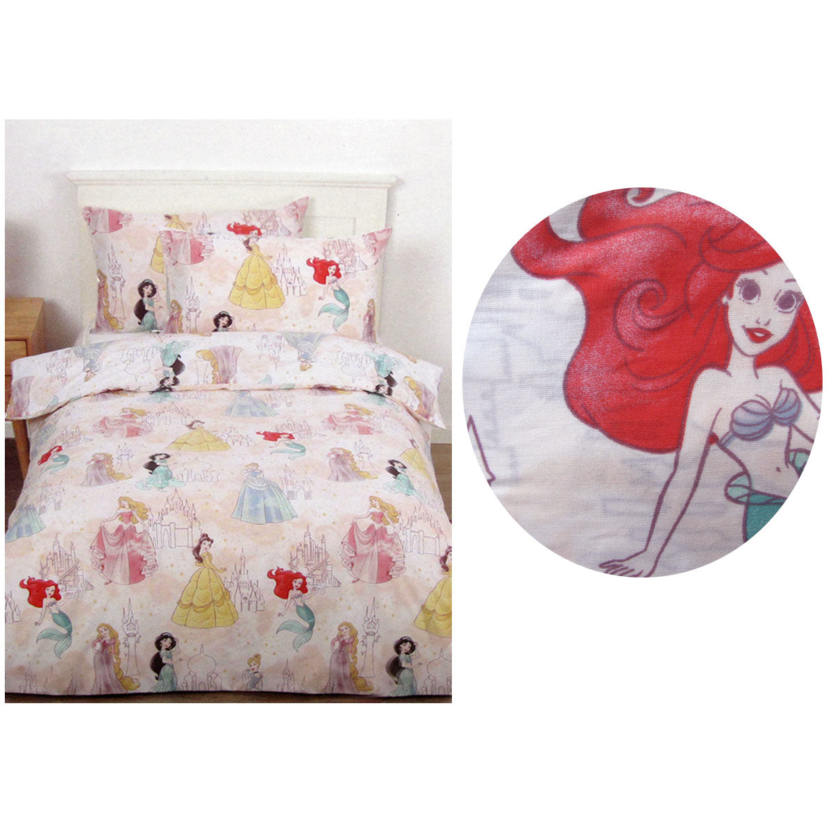 Caprice Disney Princesses Pink Licensed Quilt Cover Set | Single