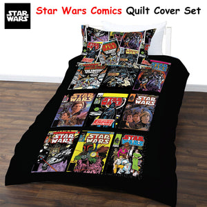 Star Wars Comics Quilt Cover Set | Single