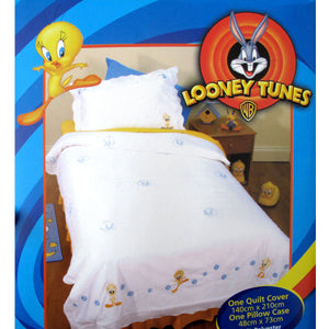 Tweety Faces Quilt Cover Set | Single