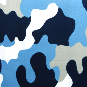 Army Camouflage Blue Quilt Cover Set | Single