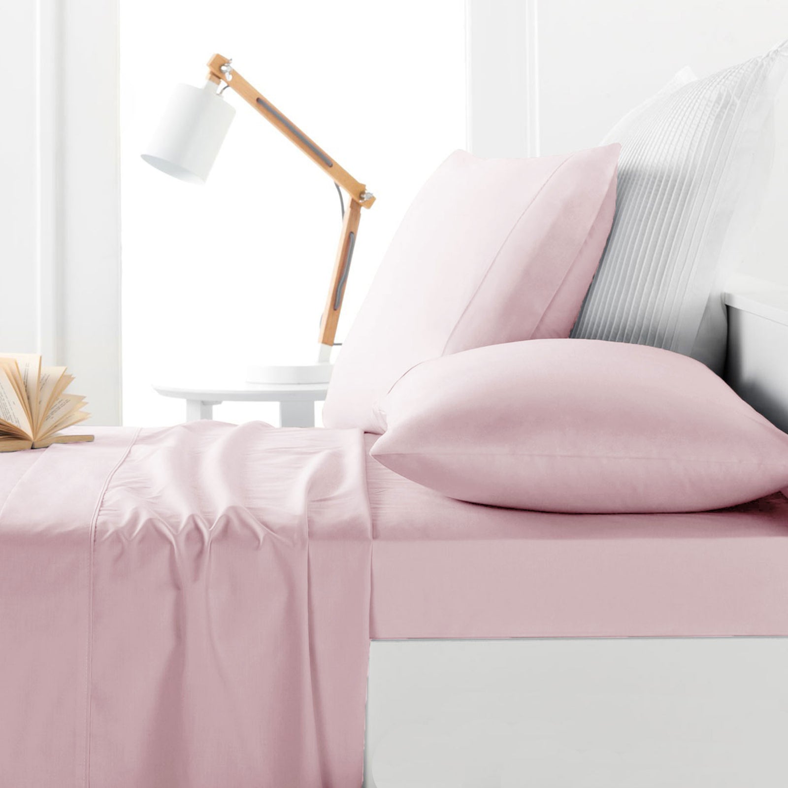 Belmondo 225TC Sheet Set | Blush | Single