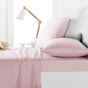 Belmondo 225TC Sheet Set | Blush | Single