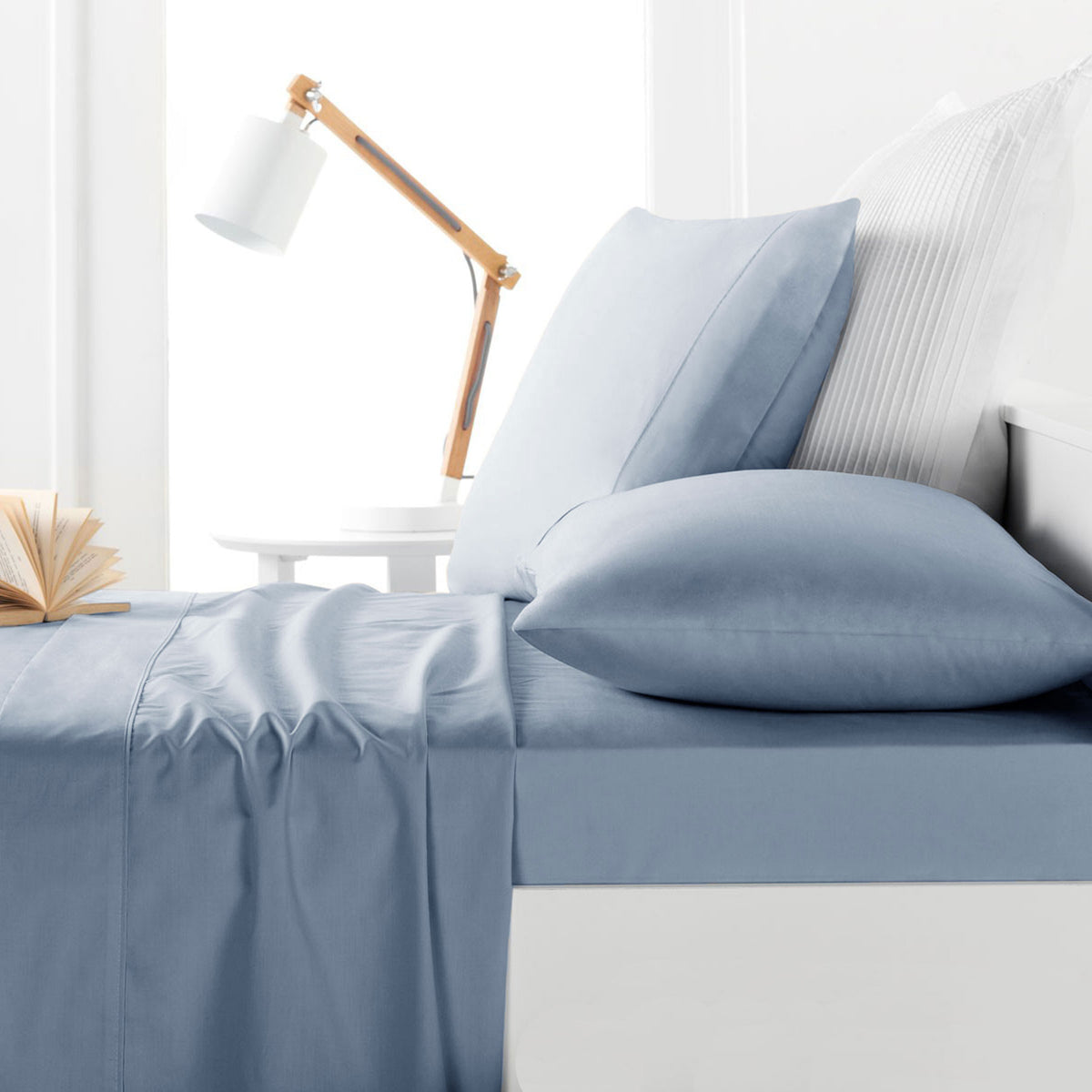 Belmondo 225TC Sheet Set | French Blue | King