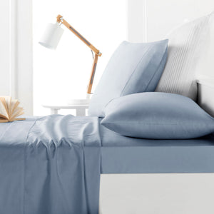 Belmondo 225TC Sheet Set | French Blue | King