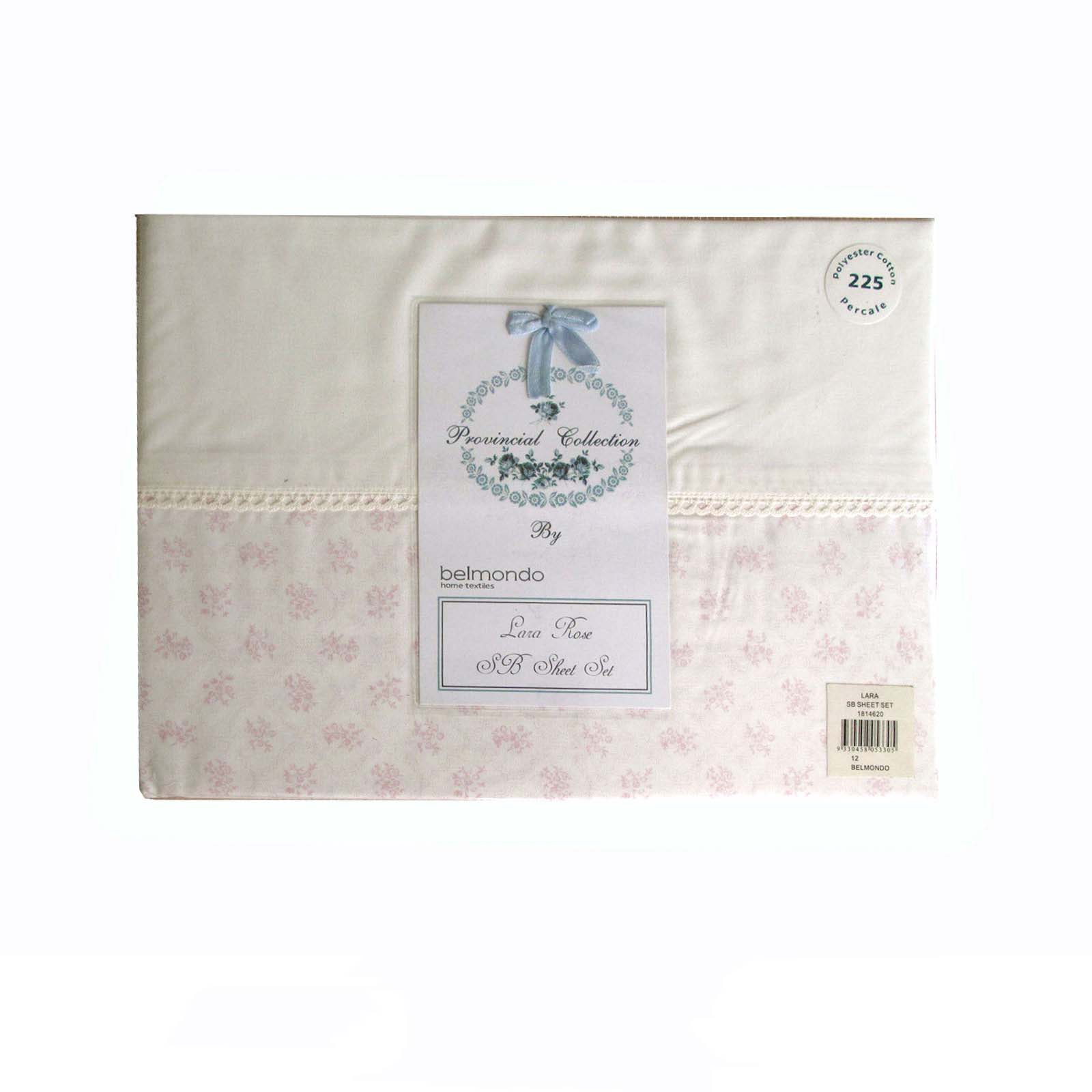 225TC Lara Rose Sheet Set | Single