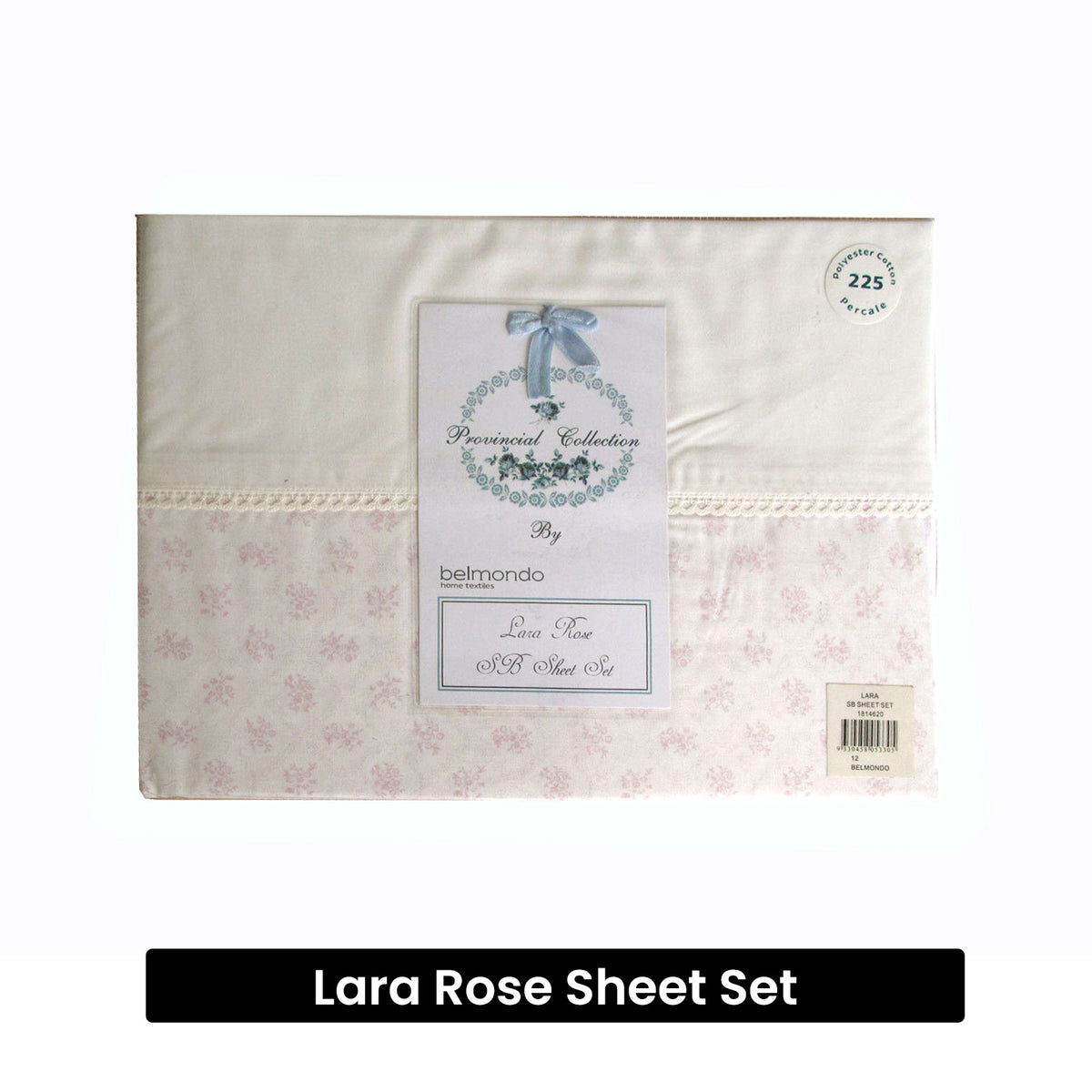 225TC Lara Rose Sheet Set | Single