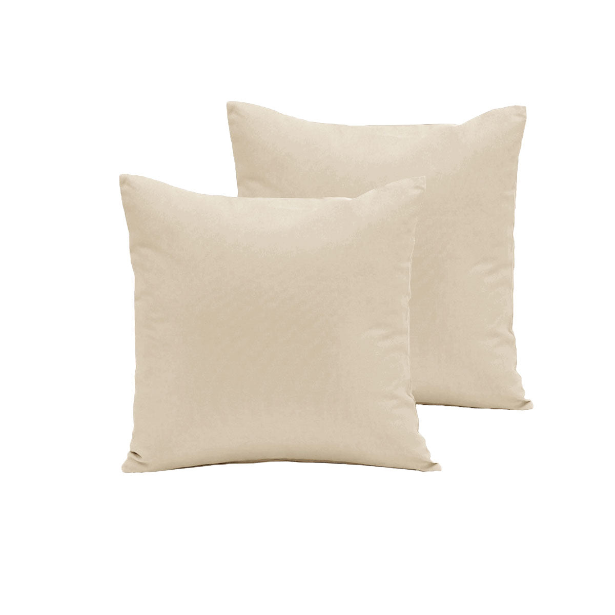 Pair of Polyester Cotton European Pillowcases | Ecru