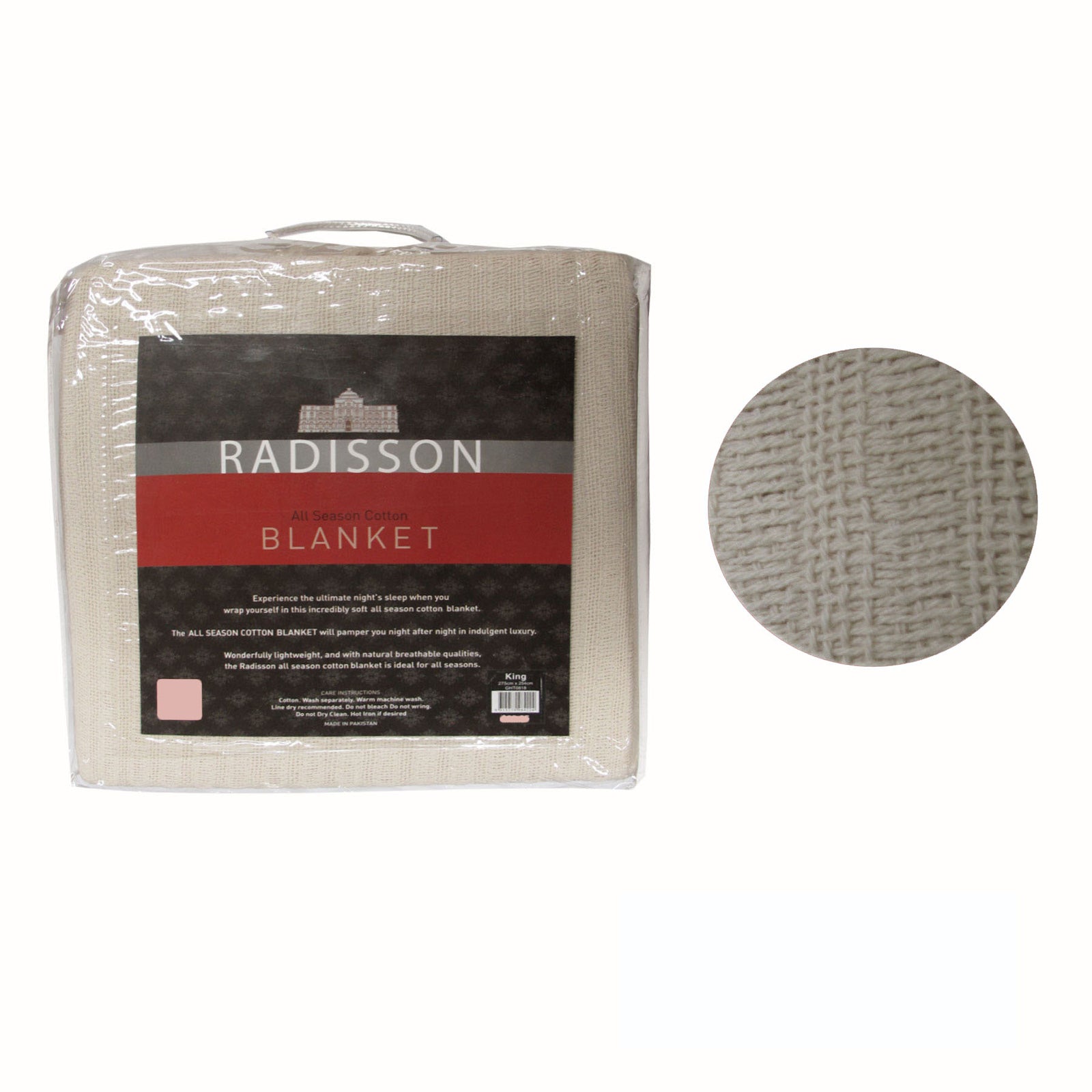 Radisson All Season Cotton Blanket | Wheat | Single