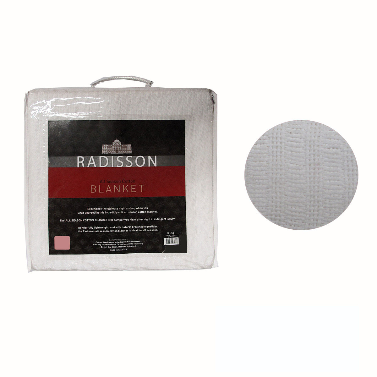 Radisson All Season Cotton Blanket | White | Single