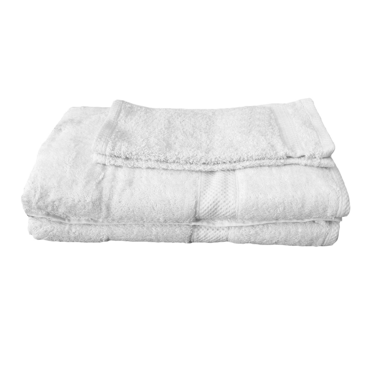 Pack of 4 - Egyptian Cotton Extra Large Bath Sheets and Face Washers Set | White
