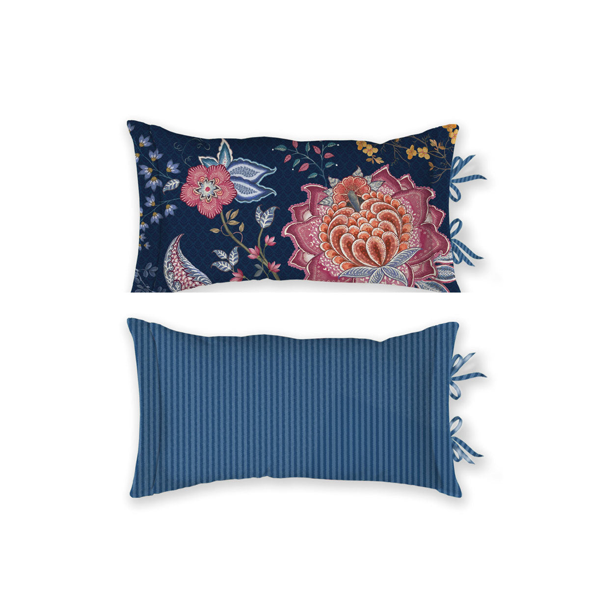 Pip Studio Tree of Life Dark Blue Oblong Cushion