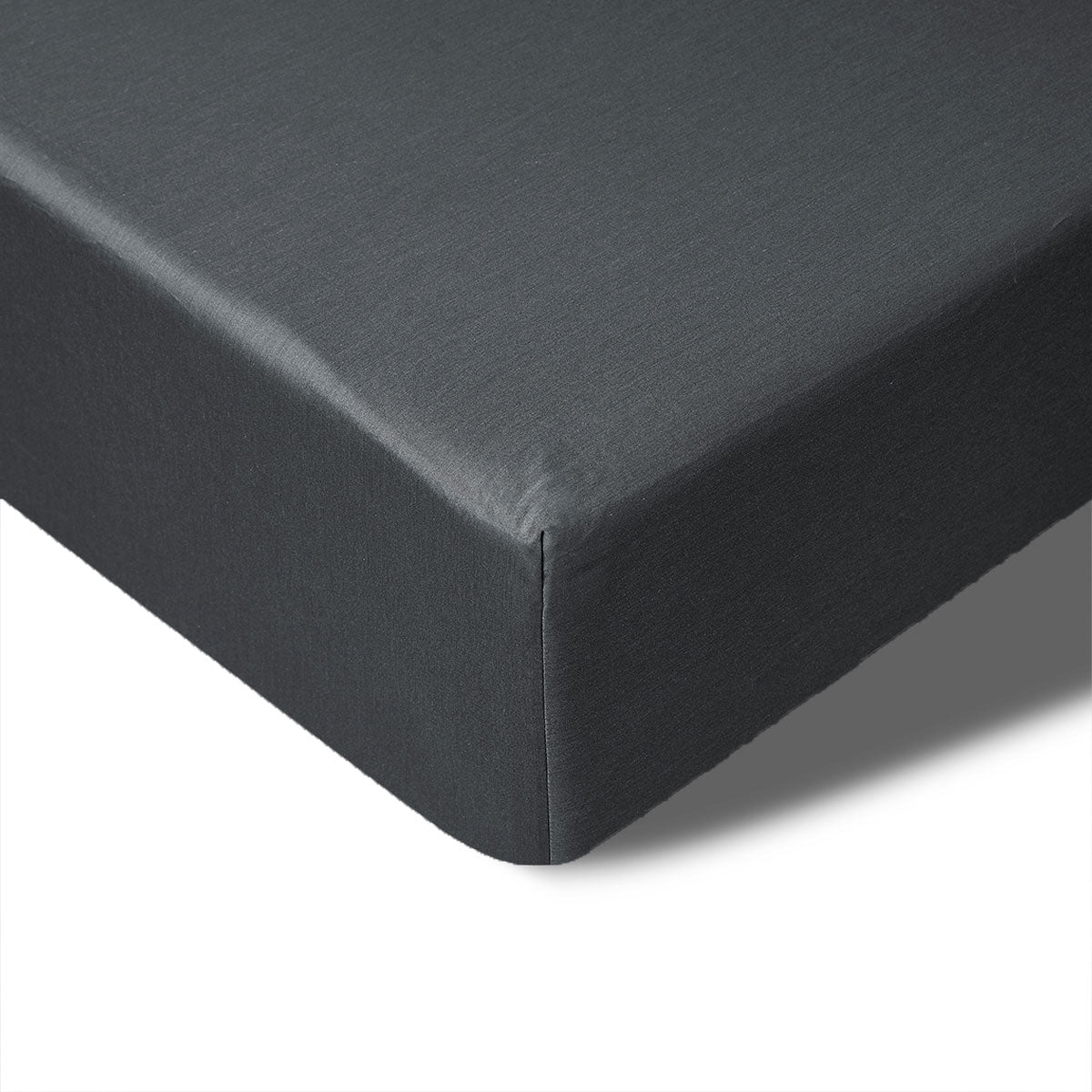 400TC Charcoal Bamboo Cotton Fitted Sheet | 40cm Wall | King Single