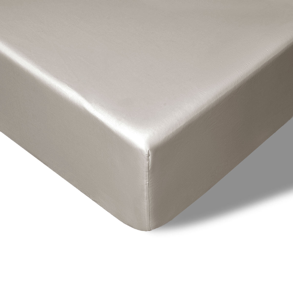 400TC Stone Bamboo Cotton Fitted Sheet | 40cm Wall | King Single