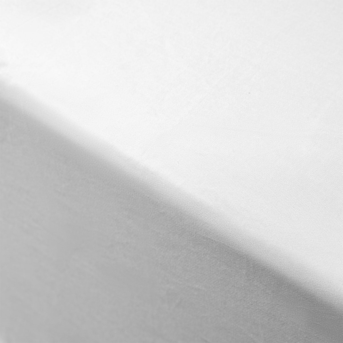 400TC White Bamboo Cotton Fitted Sheet | 40cm Wall | Single
