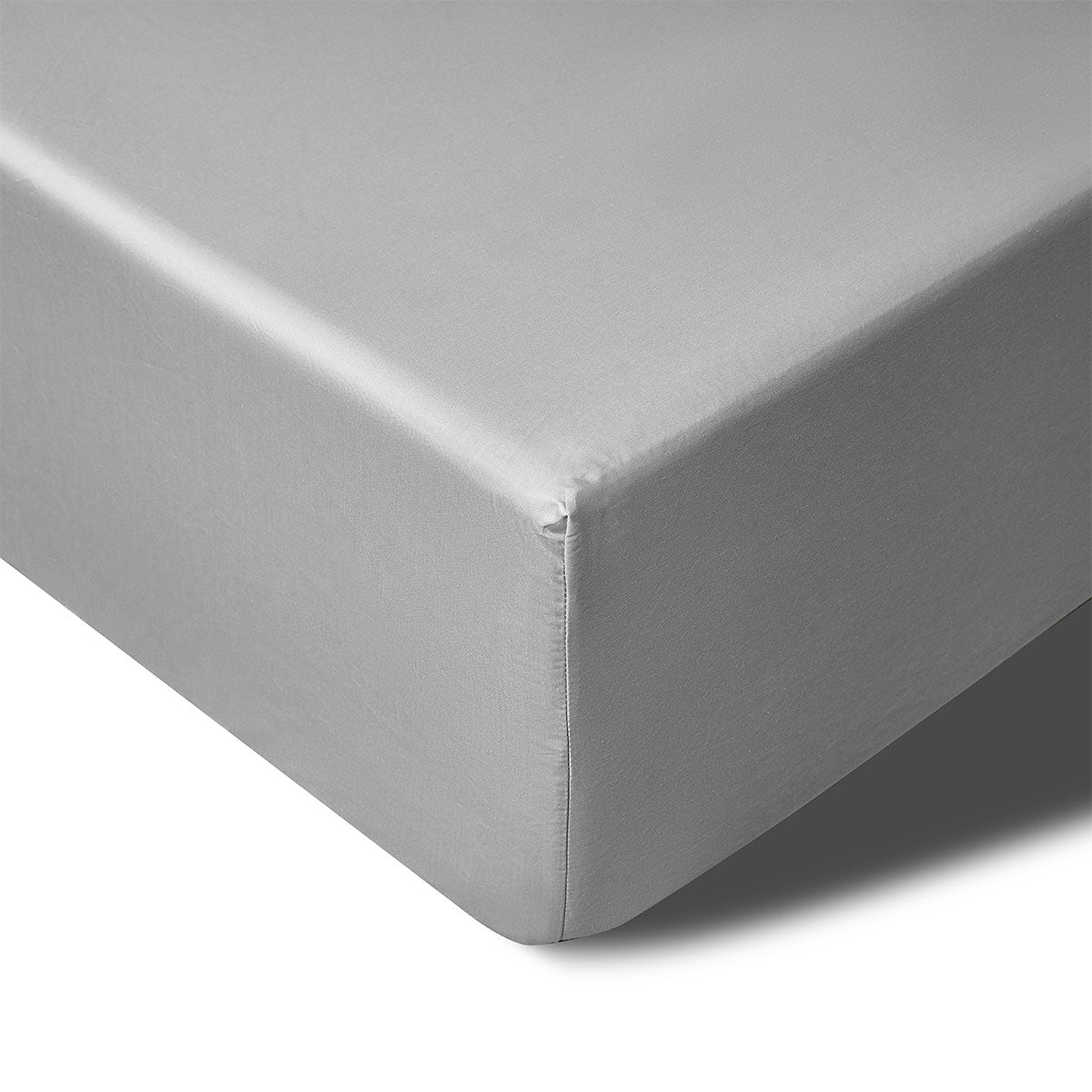 400TC Grey Bamboo Cotton Mega/Super Fitted Sheet | 50cm Wall | Queen