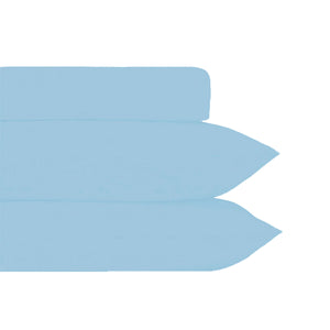 Plain Dyed | Polyester Cotton Combo Set | Blue | Double