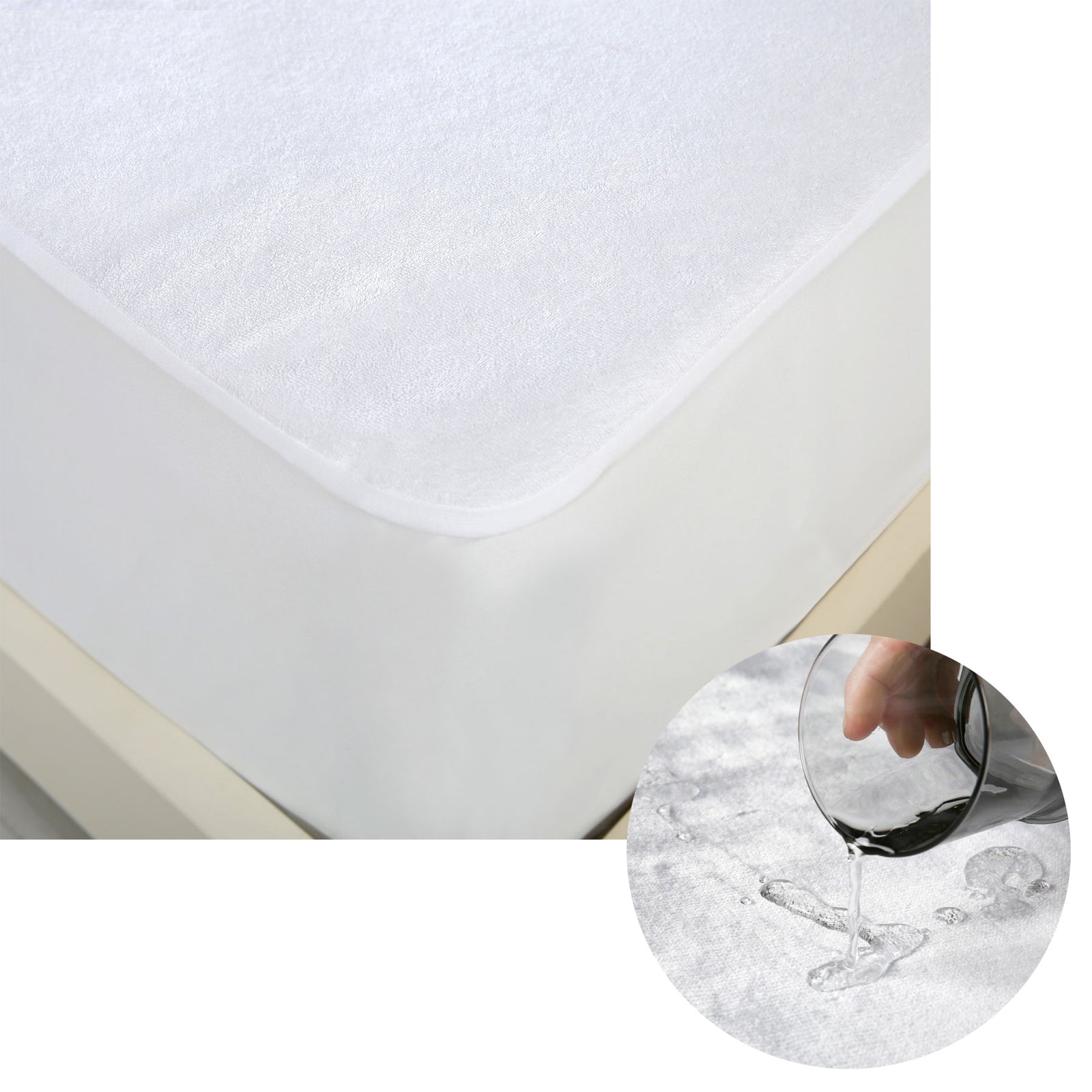 Accessorize Cotton Top Waterproof Mattress Protector | King