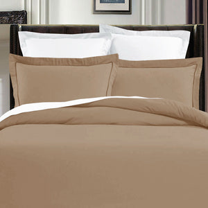 Grand Atelier | Pima Cotton Khaki | Quilt Cover Set | King