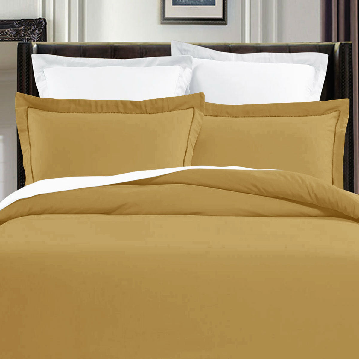 Grand Atelier | Pima Cotton Royal Gold | Quilt Cover Set | King