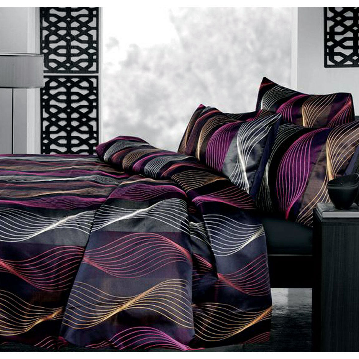 Accessorize | Airwave Multi Jacquard | Quilt Cover Set | Single