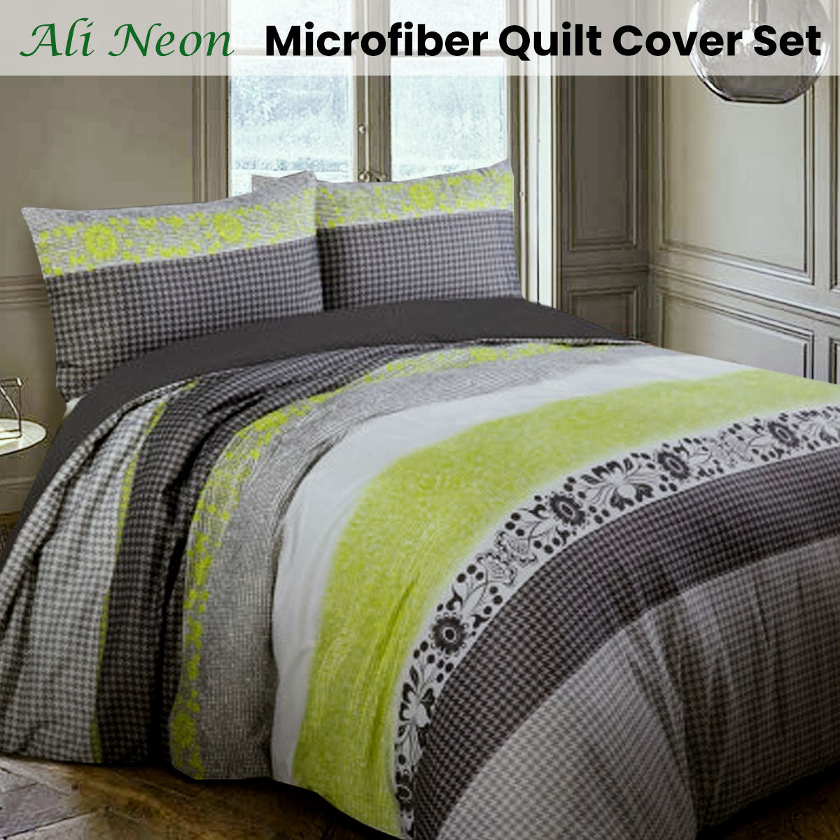 Big Sleep | Ali Neon | Quilt Cover Set | Queen