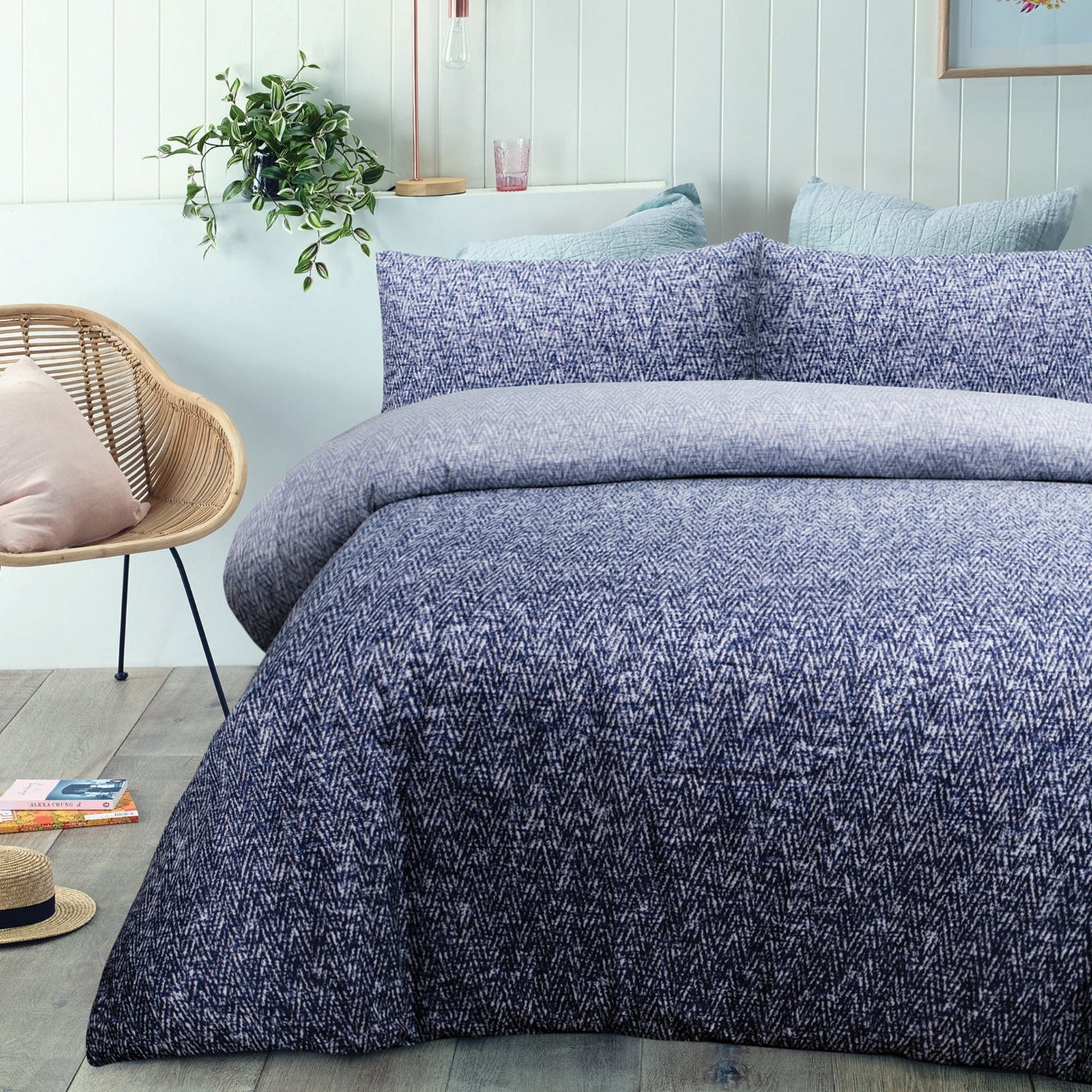 Big Sleep | Andes Navy | Quilt Cover Set | Queen