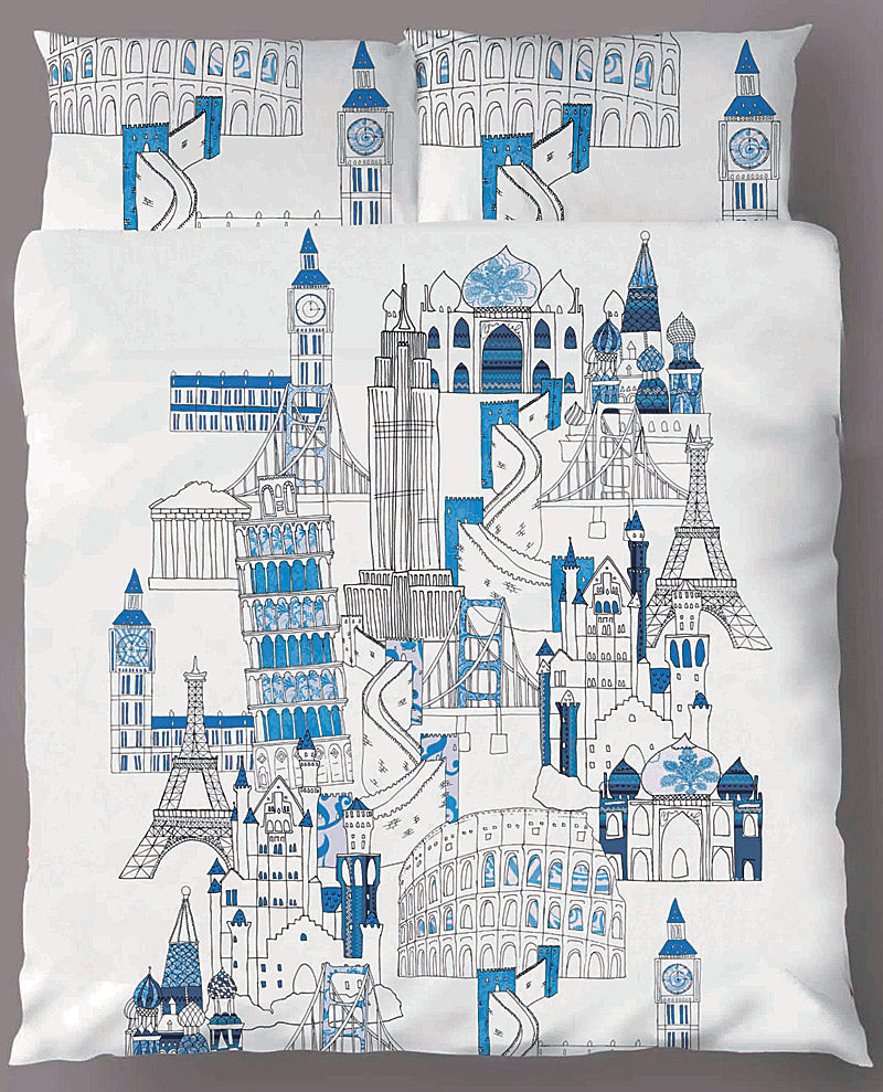 Bright Young Things Around The World Quilt Cover Set | King