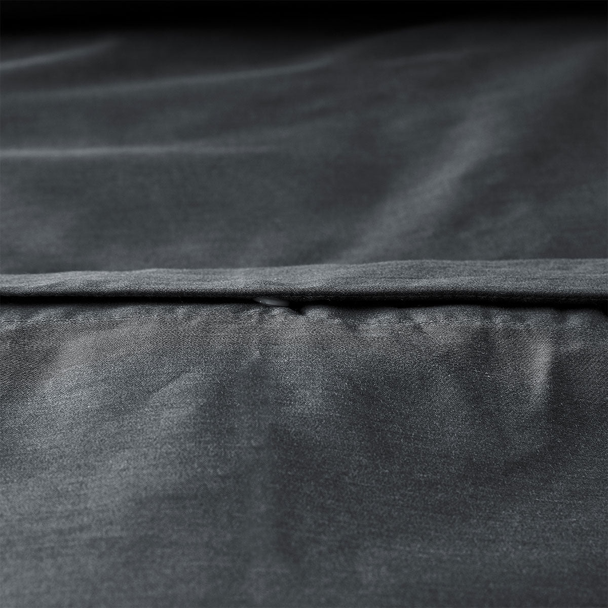 Accessorize Charcoal 400TC Bamboo Cotton Double Stitched Quilt Cover Set | King