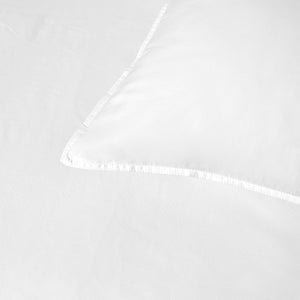 Accessorize White 400TC Bamboo Cotton Double Stitched Quilt Cover Set | Super King