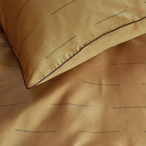 PIP Studio | Blurred Lines Yellow Cotton Sateen | Quilt Cover Set | Queen