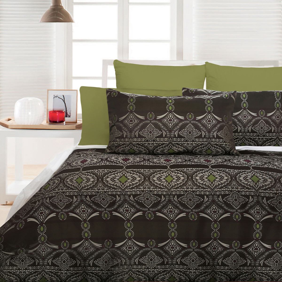 Accessorize | Bosa Green | Quilt Cover Set | King