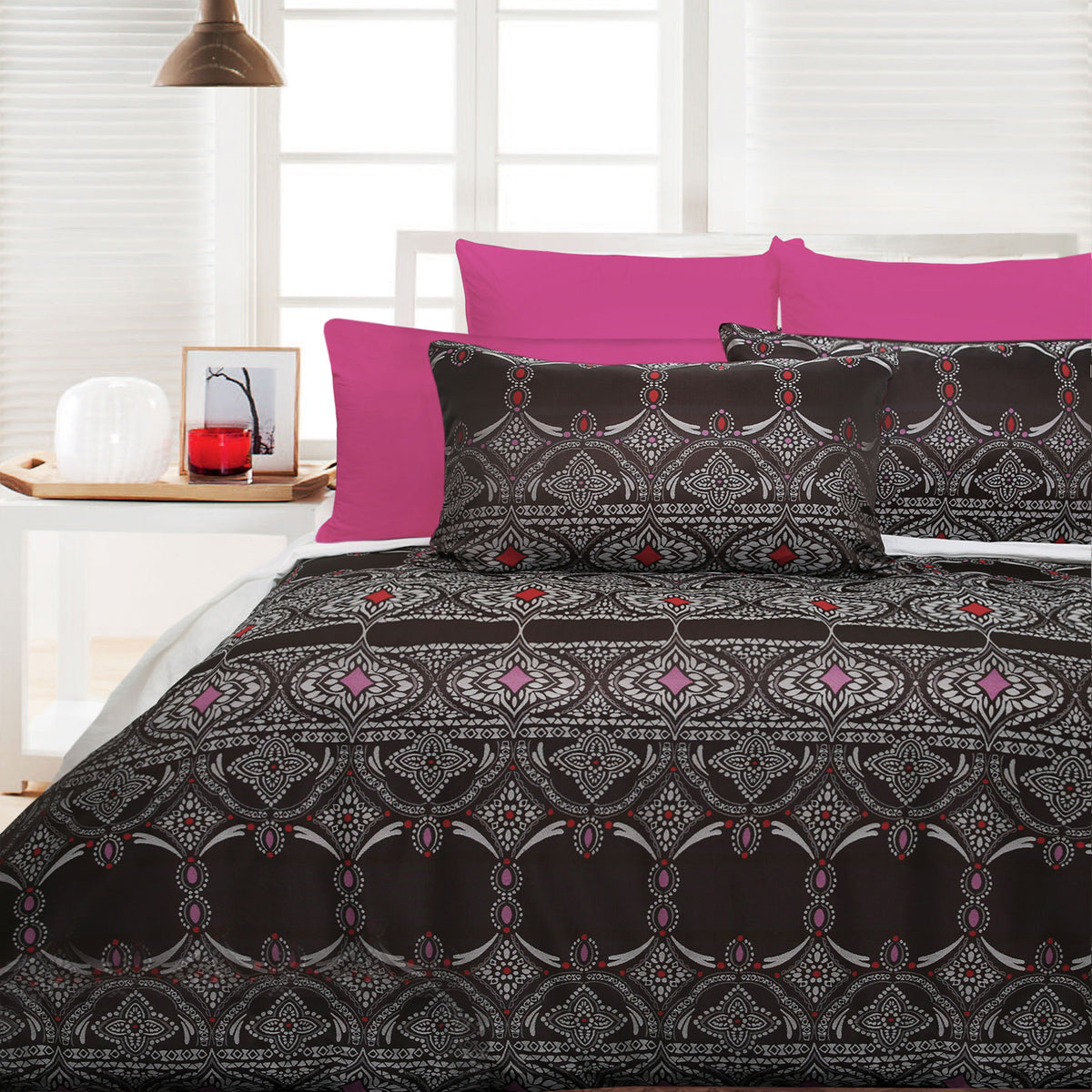 Accessorize | Bosa Pink | Quilt Cover Set | King