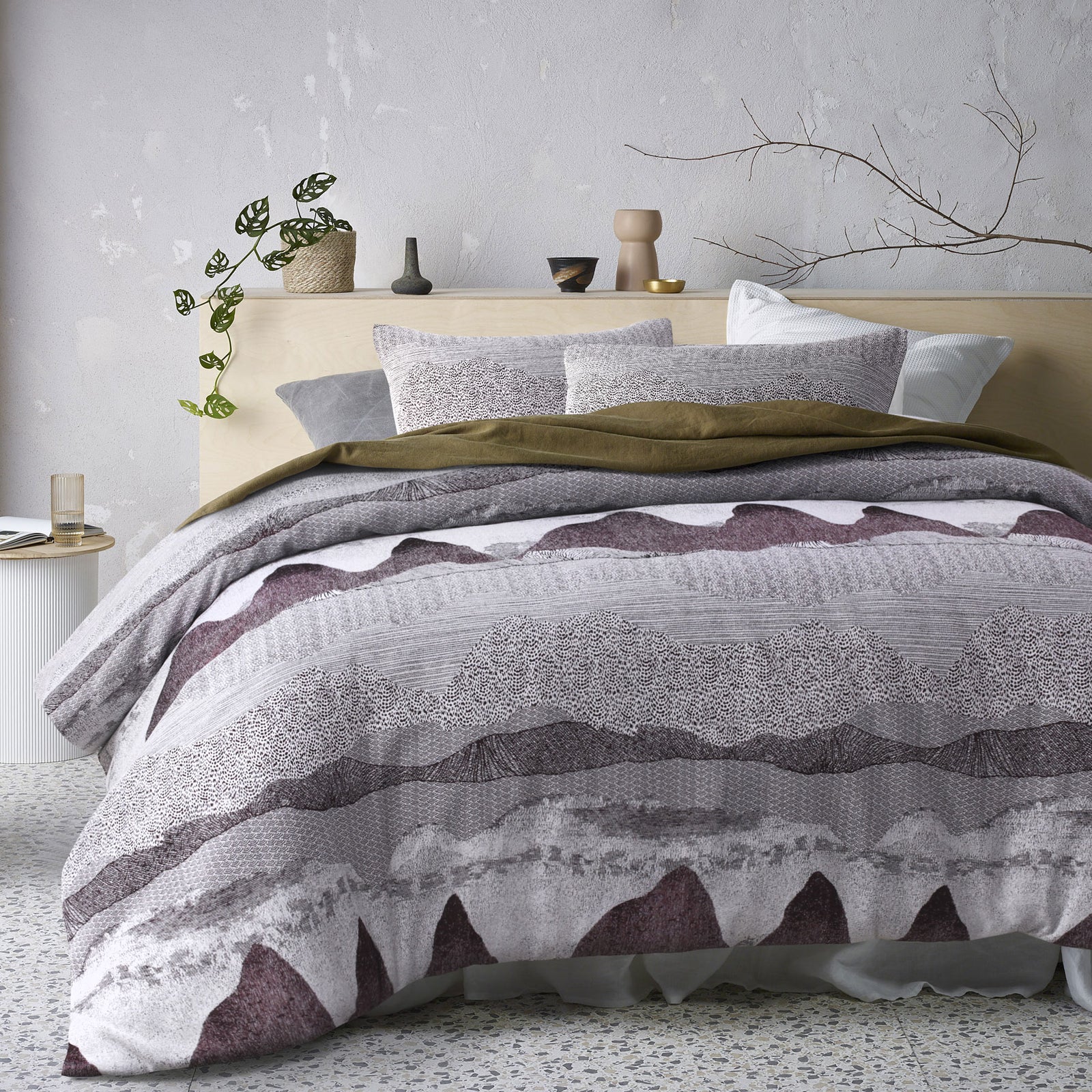 Accessorize | Bulla Burgundy | Quilt Cover Set | Double