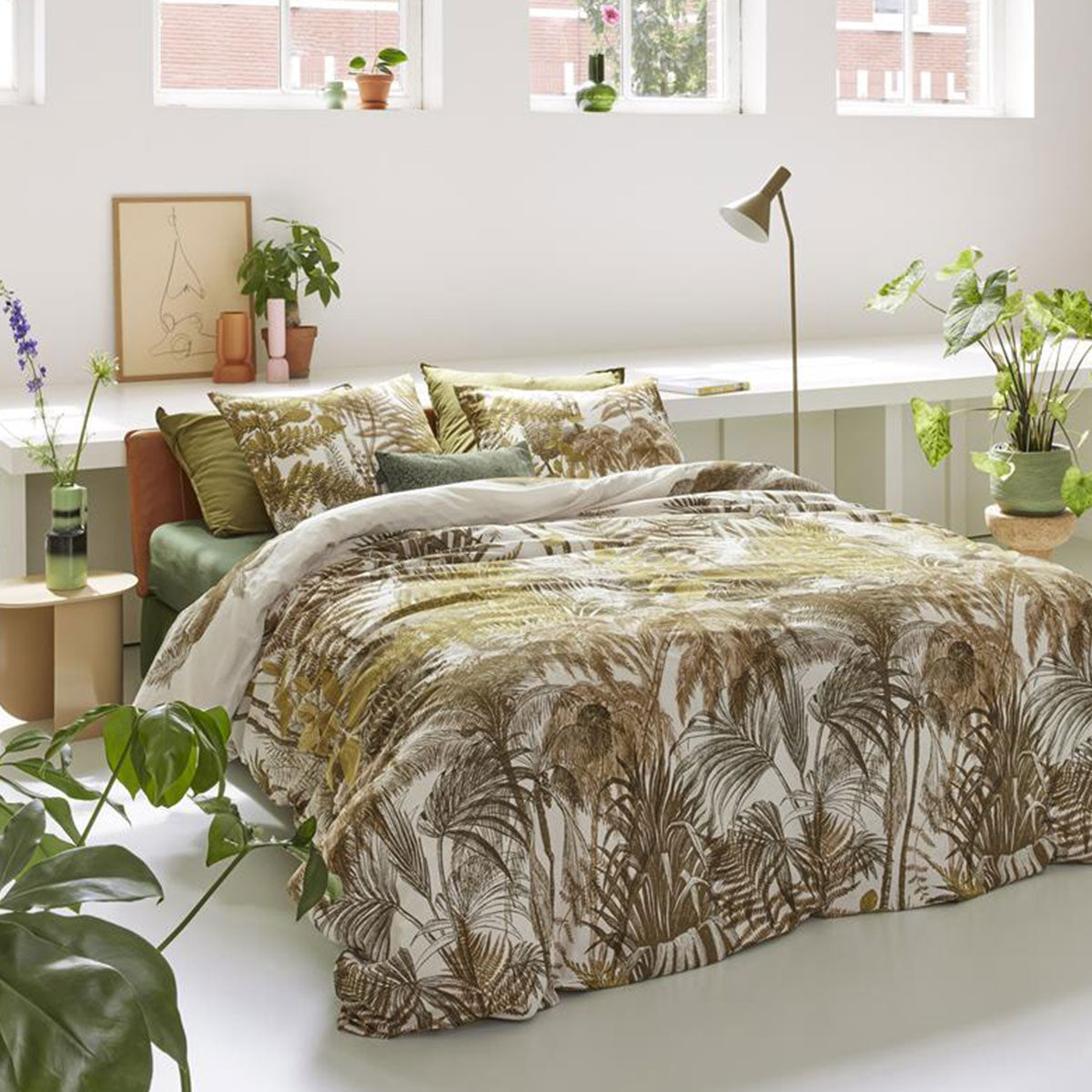 Bedding House | Caribe Ochre Cotton | Quilt Cover Set | King