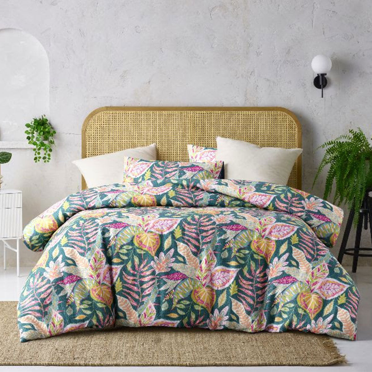 Accessorize | Betty Carmila Printed Linen Cotton | Quilt Cover Set | Queen