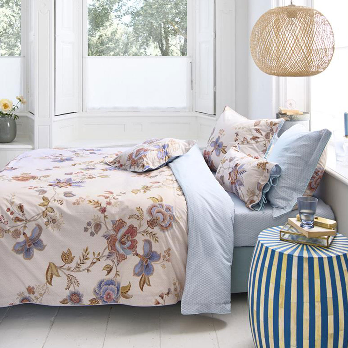 PIP Studio | Cece Fiore White Cotton | Quilt Cover Set | King