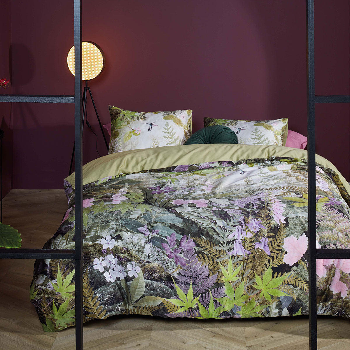 Bedding House | Charming Green Cotton Sateen | Quilt Cover Set | King