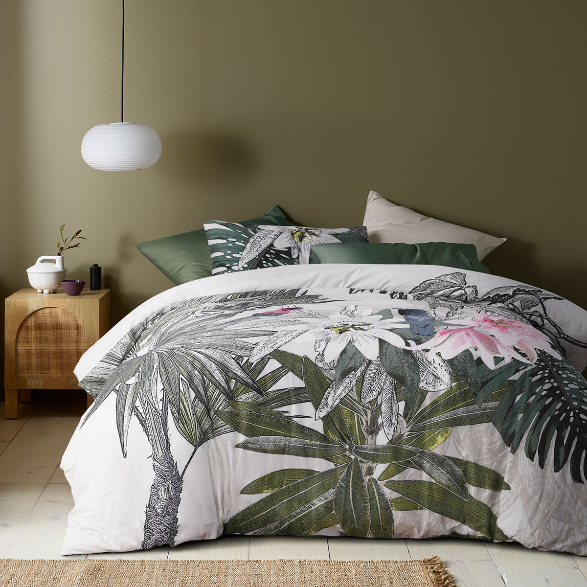 Accessorize | Curiosity Washed Cotton Printed | Quilt Cover Set | Queen