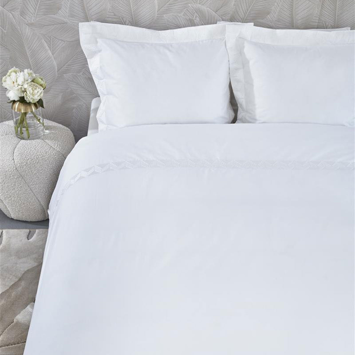 Riviera Maison | Elowen White Cotton | Quilt Cover Set | King