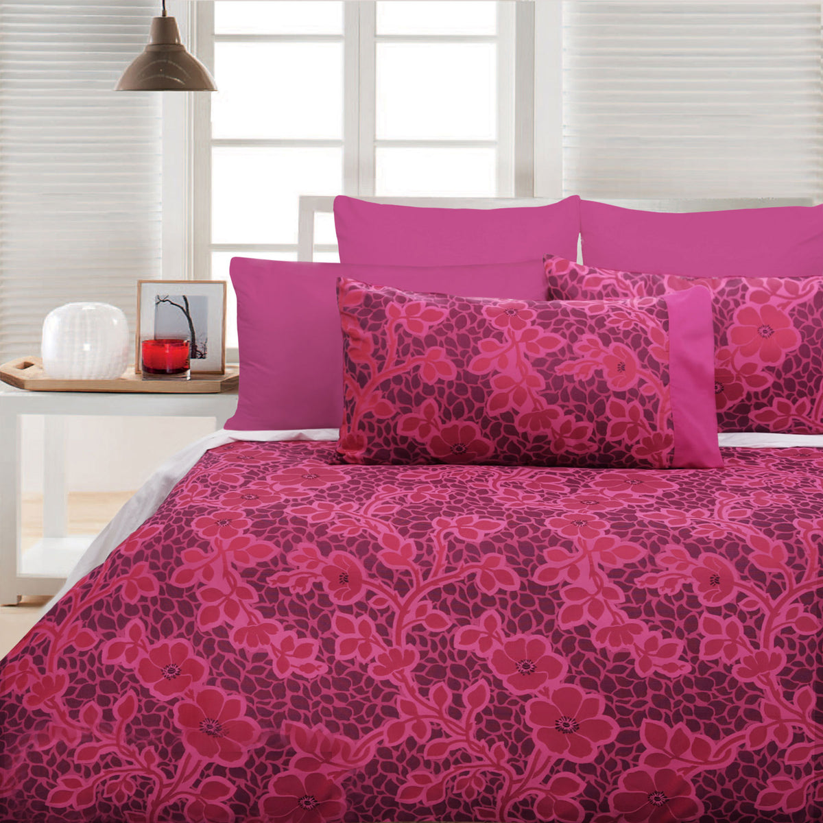 Accessorize | Emma Pink | Quilt Cover Set | Queen