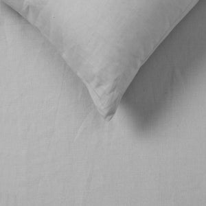 Vintage Design Homewares | Silver 100% Hemp | Quilt Cover Set | King
