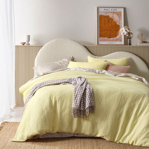 Vintage Design Homewares | Hugo Butter Cotton Gauze Quilt Cover Set | King