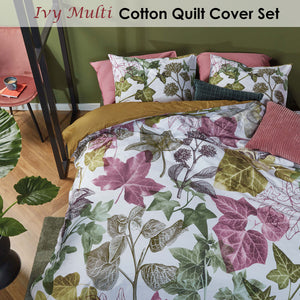 Bedding House | Ivy Multi Cotton | Quilt Cover Set | Queen
